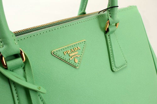 2014 Prada saffiano calfskin 30cm tote BN1801 apple green